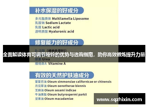 全面解读体育可调节哑铃的优势与选购指南，助你高效锻炼提升力量