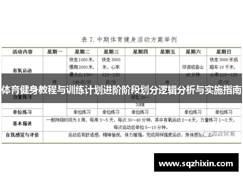 体育健身教程与训练计划进阶阶段划分逻辑分析与实施指南